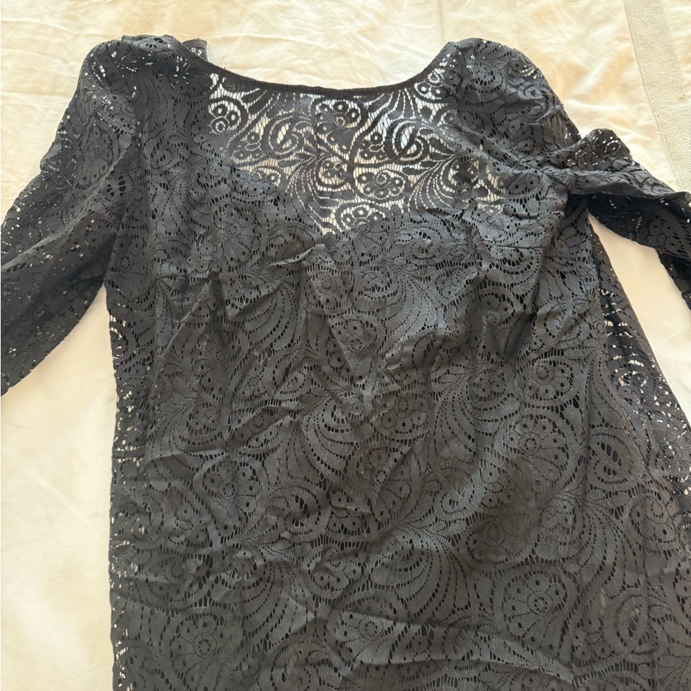 Trina Turk Black Lace Dress